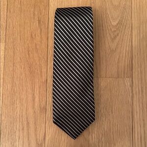 Classic Black Striped Tie